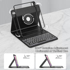 YBING for iPad A16 Case with Keyboard 11th &10th Generation, 360 Rotation - Image 5
