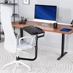 VIVO Office Chair Mounted 26 x 12 Inch Keyboard and Mouse Tray, Ergonomic Tilt - Image 2
