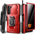 TONGATE for Z Fold 6 Case with Ring Stand, Built-in S Pen Holder & Glass Screen by TONGATE