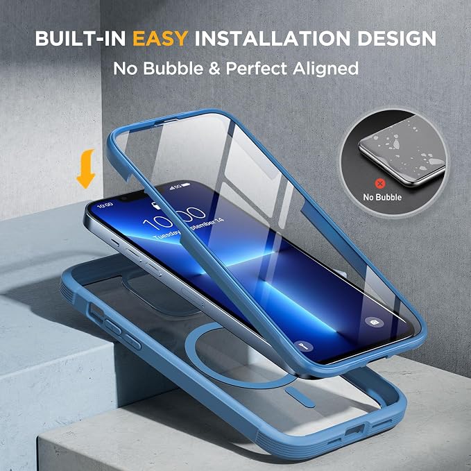 Miracase Magnetic Glass for iPhone 13 Pro Case, Compatible - Image 5