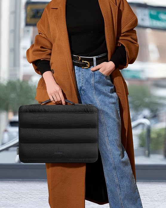 Laptop Case, Sleeve with Handle 360° Protectivie Puffy Laptop Sleeve Compatible - Image 6