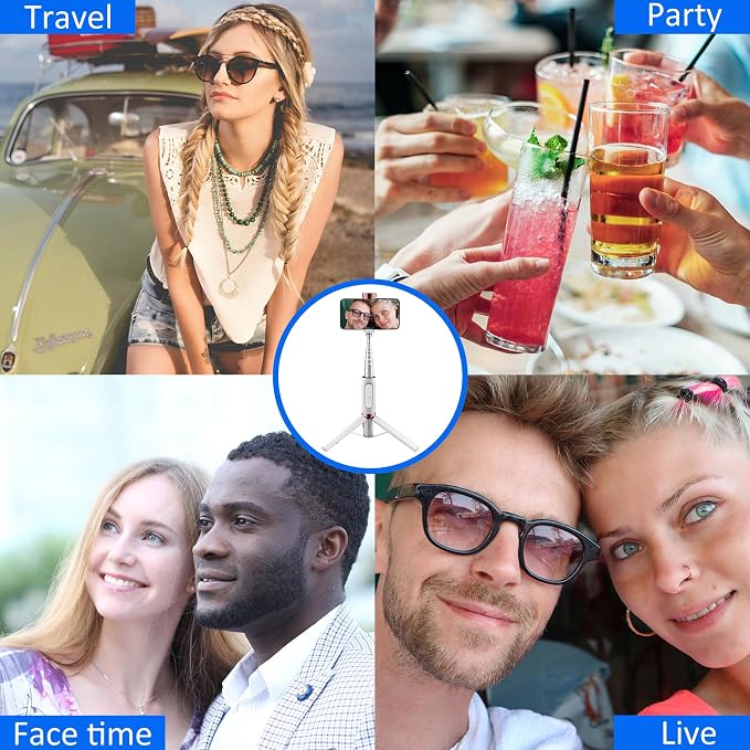 CellphoneTripod with Remote, Aluminum Alloy Selfie Stick Tripod, Best Foldable - Image 8