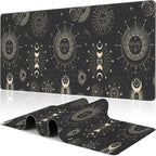 Phase of The Moon Desk Mat, Large Moon Phase Changes Gaming Keyboard Mouse Pad by NIYLYNSYN