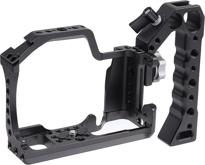 FocusFoto Camera Cage +Top/Side Handle Grip Kit, Aluminium Alloy Video - Image 6
