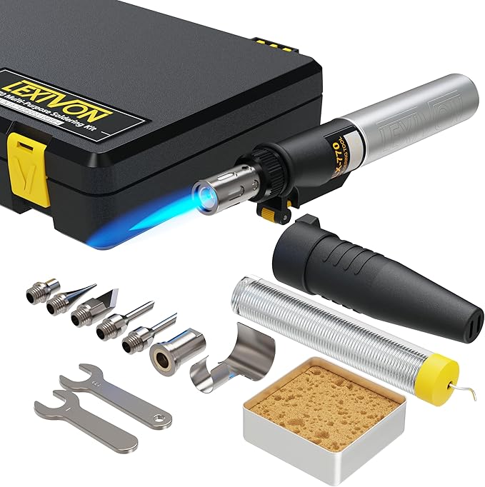 LEXIVON Butane Soldering Iron Multi-Purpose Kit | Cordless Self-Igniting - Image 8