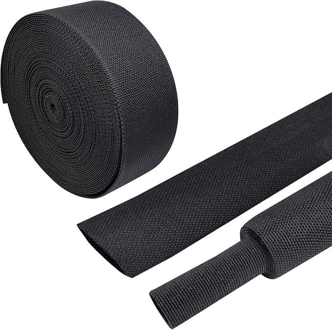 Heat Shrink Wire Loom 2:1 Shrinkable Braided Cable Sleeve 1-3/8 Inch ID-46ft by BuyUneed