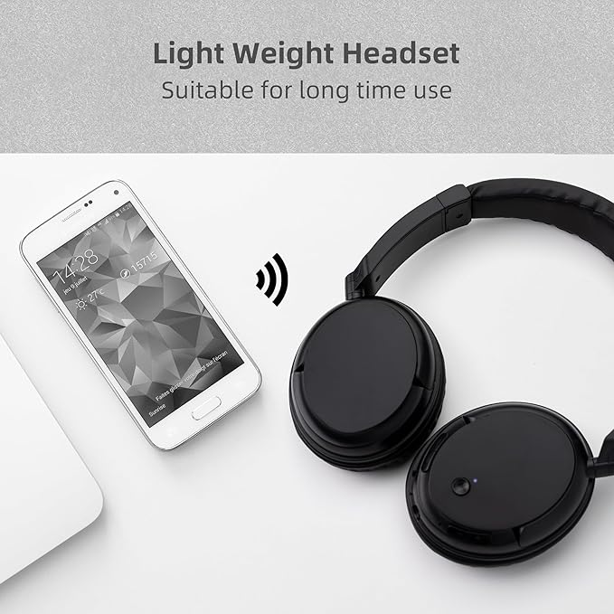 Wireless Bluetooth Headphone Over Ear, 3.5mm Audio Device, Wired and Wireless - Image 5