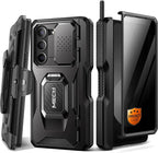 TONGATE for Z Fold 6 Case with Ring Stand, Built-in S Pen Holder & Glass Screen by TONGATE