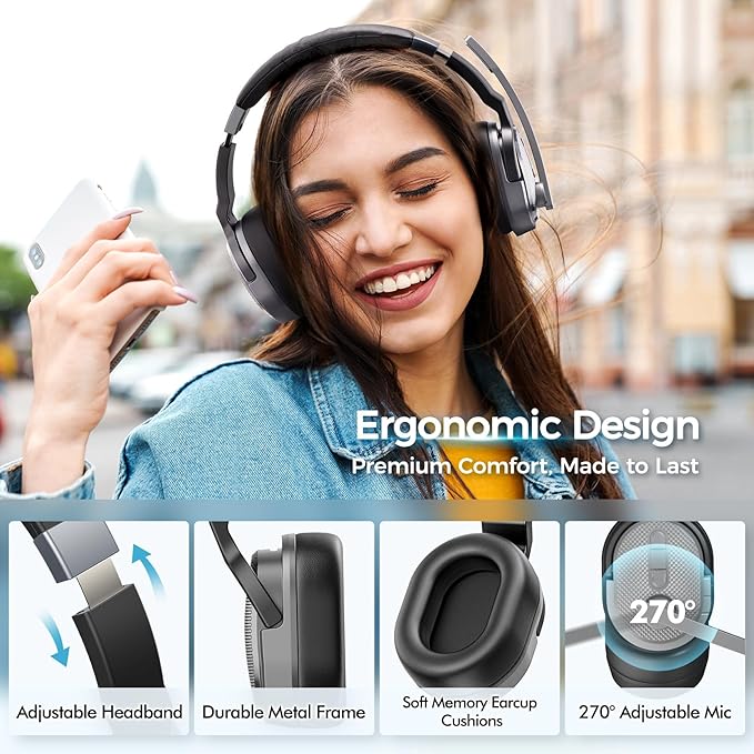 COSMUSIS Trucker Bluetooth Headset, Wireless Headsets - Image 6