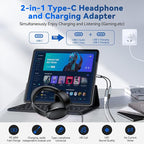 3PCS USB C Headphone Splitter, CCZ CA01 USB C to Type C Headphone Jack and - Image 2