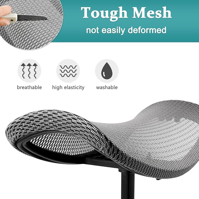 Footrest for Desk Adjustable Height 2-in-1 Function Rotatable Ergonomic Under - Image 5