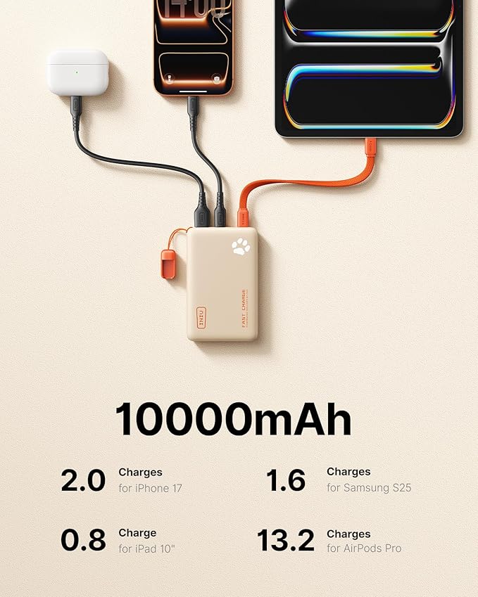 INIU 45W Fast Charging Portable Charger, 40% Smaller 10000mAh - Image 7