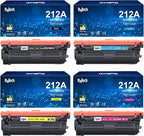 212A Toner Cartridge 4 Pack, for HP 212X W2120A Toner Cartridge for HP Color by RitoTech