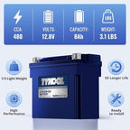 TYKOOL YTX14-BS/YTX14H/GYZ16H High Performance Lithium LiFePO4 Motorcycle - Image 5