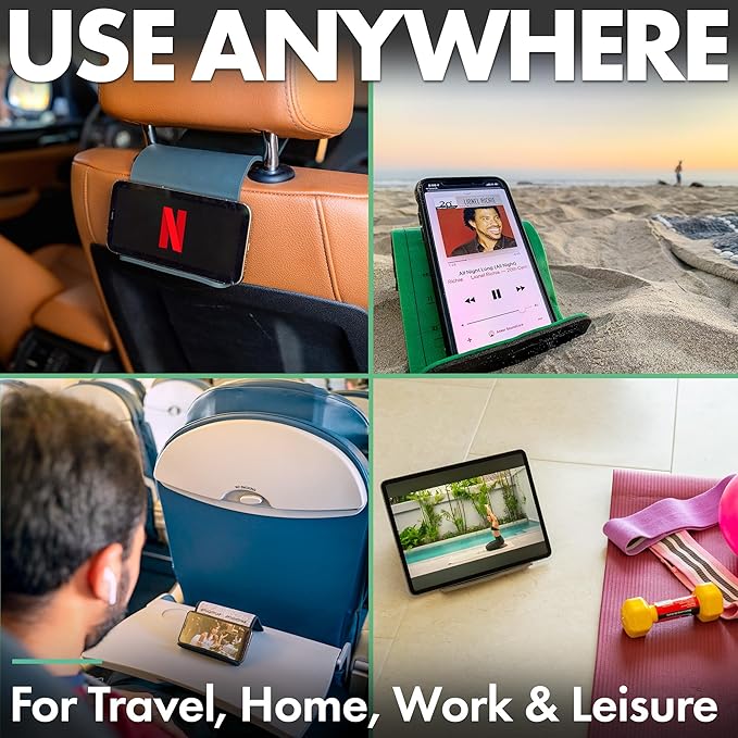 Folden Airplane Phone Holder, Flexible Tablet and Cell Phone Holder, Folding - Image 7