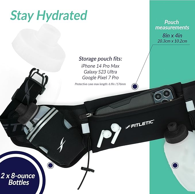 Fitletic Hydration Running Belt - Image 2