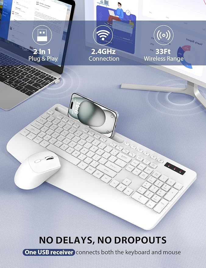 Wireless Keyboard and Mouse Combo - Image 4