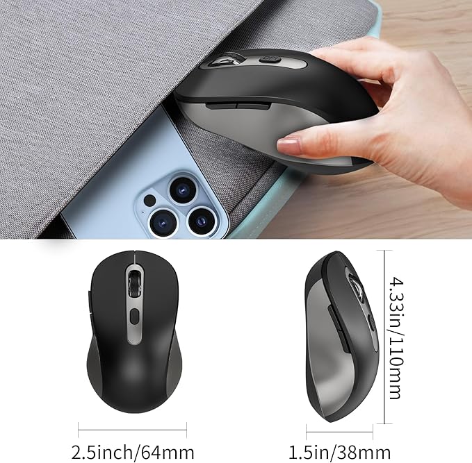 Wireless Mouse for Laptop, Chromebook, Silent Wireless Mouse - Image 7