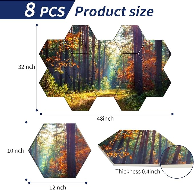 Mollywell Art Acoustic Panels, Soundproofing, Wall Decoration, Suitable - Image 2