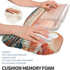 2-in-1 Ergonomic Set, Wave Keyboard Wrist Rest and Massage Slope Mouse Pad - Image 4