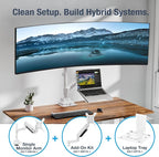 AVLT Single 57 Inch Heavy Duty Monitor Arm Add-On Kit - Image 7