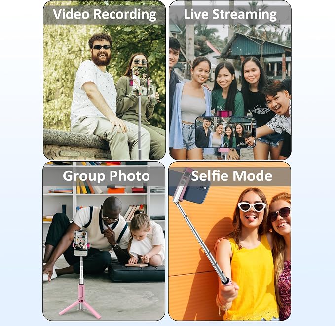 Selfie Stick Tripod, Foldable Cellphone Tripod - Image 6