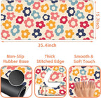 Mouse Pad Large Vintage Flowers Non-Slip Game Desk Mat - Image 3