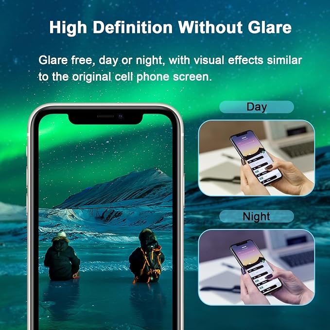 Blue Light Screen Protector for iPhone 11, iPhone XR HD Anti Blue Light - Image 7