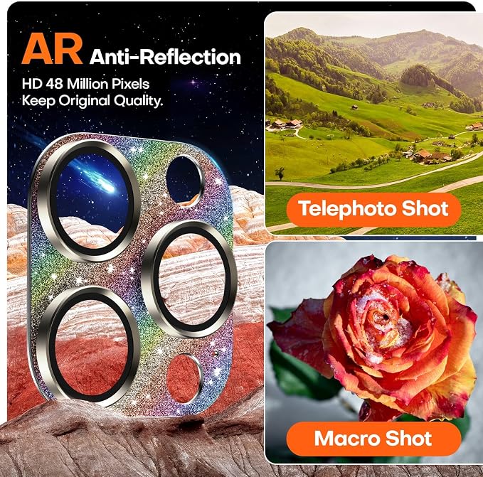 Camera Lens Protector for iPhone 16 Pro Max/16 Pro/iPhone 15 Pro Max/15 - Image 4