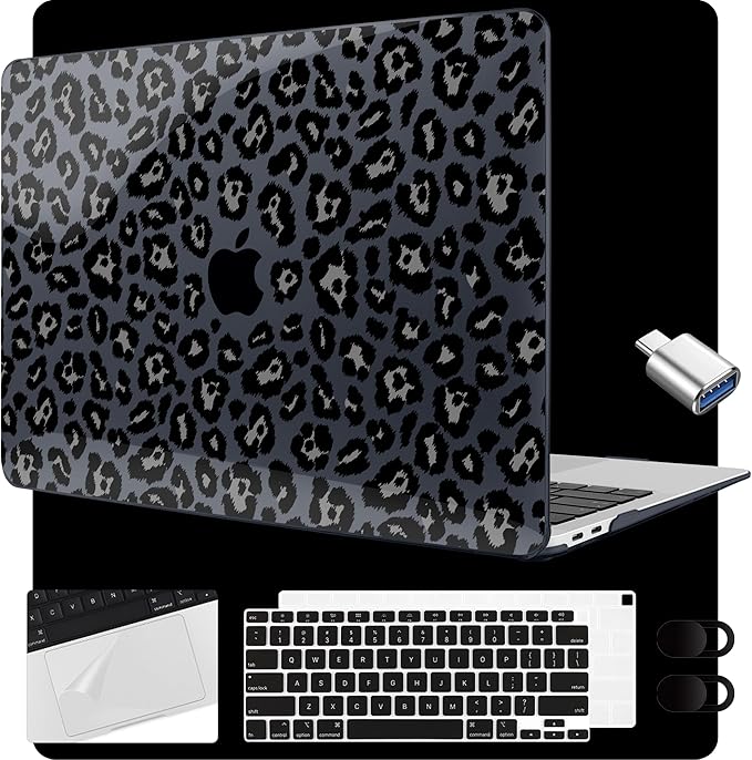 MEEgoodo for MacBook Air 13.3 inch Case 2021 2020 2019 2018 A2337 M1 A2179 A1932 by MEEgoodo