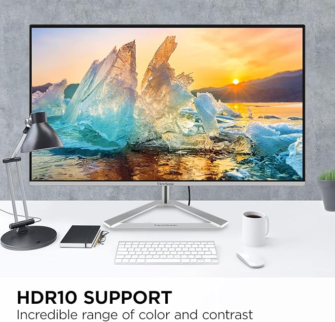 ViewSonic VX2776-4K-MHDU 27 Inch 4K UHD IPS Monitor, 65W USB C, HDR10 Content - Image 4
