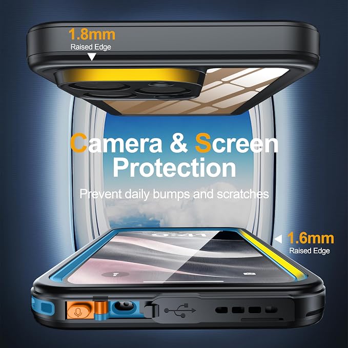 for iPhone 16 Pro Case Waterproof, Built-in Privacy Screen & HD Screen Double - Image 7