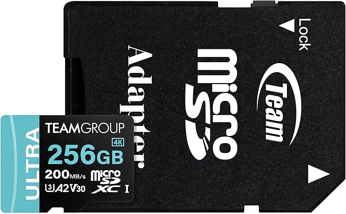 TEAMGROUP A2 Ultra Card 256GB Micro SDXC UHS-I U3 A2 V30, R/W up to 200/150 MB/s - Image 6