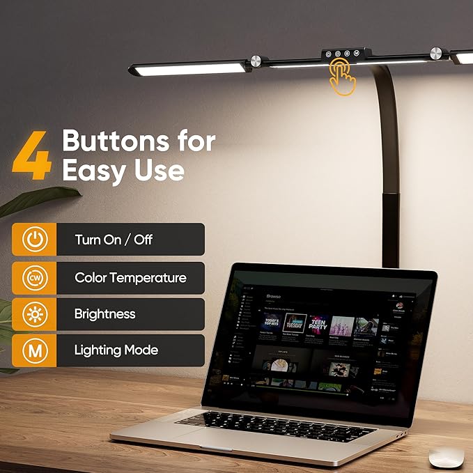Large Desk Lamps for Home Office, 39.3" Architect Desk Lamp - Image 4