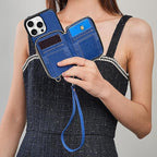 ZVE for iPhone 15 Pro Crossbody Wallet Case for Women, Card Holder Phone Purse - Image 4