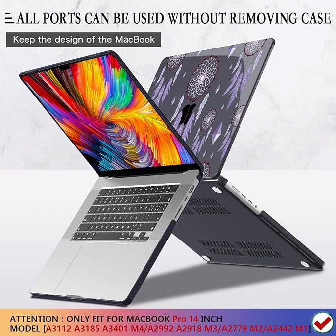 CISSOOK Compatible with MacBook Pro 14 inch 2024 2023 2022 2021 Release M4 M3 - Image 5