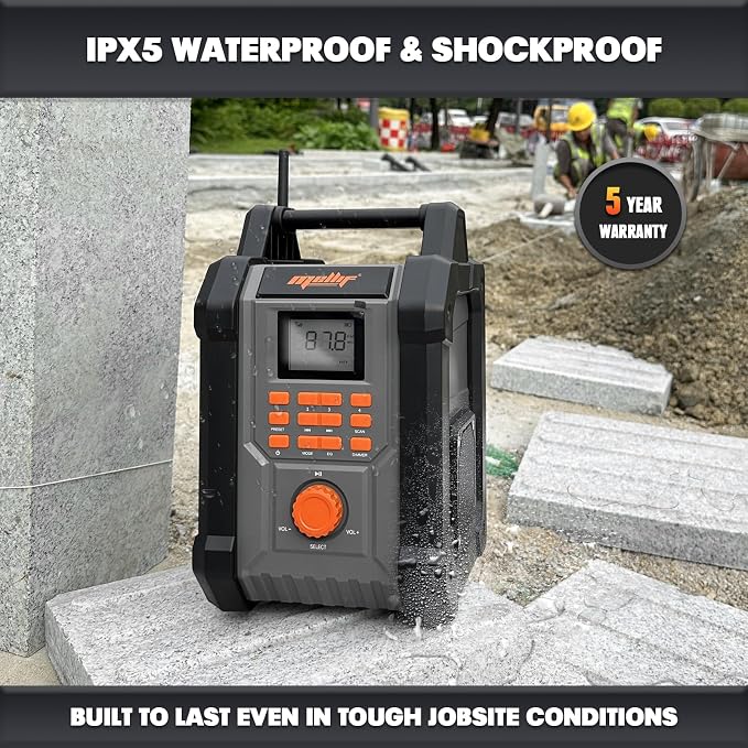 Mellif Jobsite Radio Speaker Compatible - Image 7