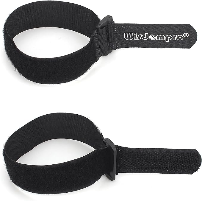12 Pack 1 x 12 Inches Hook and Loop Reusable Fastening Cable Tie Down Straps by - Image 2