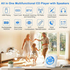 Gueray CD Player Portable Bluetooth: Mini CD Player - Image 2