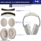 Replacement QC Ear Pad and Headband Pad Kit Cushion. Compatible - Image 8