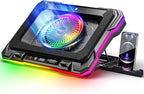MOOJAY Laptop Cooling Pad Powerful Turbo Fan RGB Gaming Notebook Cooler by MOOJAY