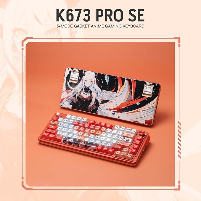 Redragon K673 PRO SE 75% 81 Keys Wireless Gasket RGB Gaming Keyboard, 3-Mode - Image 10