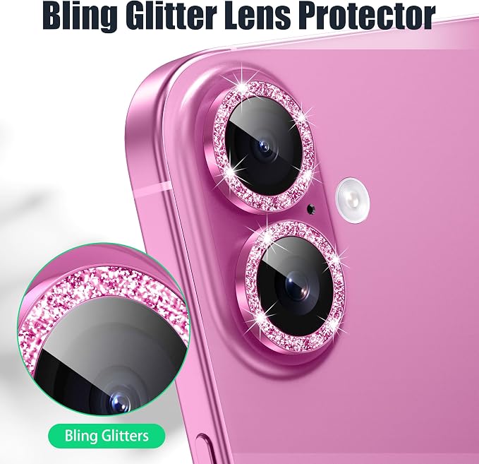 AGVEE 3+3 6 Pack for iPhone 16 6.1" / 16 Plus 6.7" Camera Lens Cover Protector - Image 5