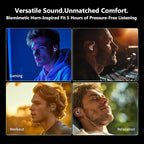 MS2 PRO in-Ear Monitor, 10.2mm Dual-Magnetic Drivers 1DD+1BA Hybird IEMs Wired - Image 8