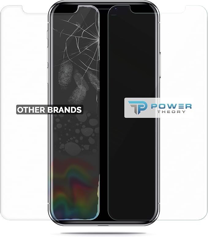 Power Theory Designed for iPhone X, iPhone Xs Screen Protector Tempered Glass - Image 7