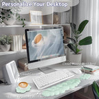 Cloud Wrist Rest Keyboard, Cloud Keyboard Wrist Pad Set - Image 2