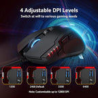 acer Wired Gaming Mouse, 800 DPI RGB Ergonomic Computer Mouse - Image 3