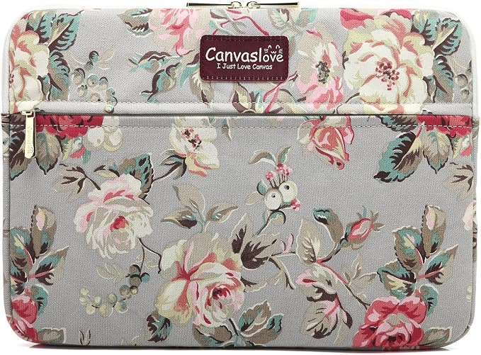 Canvaslove Grey Rose Laptop Sleeve Case Bag - Image 7