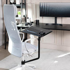 VIVO Office Chair Mounted 26 x 12 Inch Keyboard and Mouse Tray, Ergonomic Tilt - Image 2