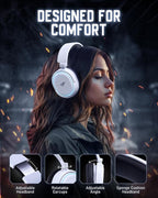 Wireless Gaming Headset, 7.1 Surround Sound, 2.4GHz USB Gaming Headphones - Image 8